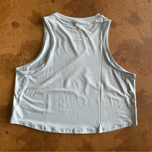 Nike Light Blue Cropped Muscle Tee for Women - Picture 5 of 6